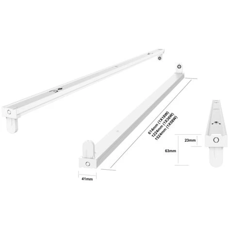 Noxion Réglette Click LED T8 | Convient Pour 60cm LED Tube 2 Noxion Réglette Click LED T8 | Convient Pour 60cm LED Tube – Image 2