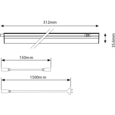 Noxion Réglette LED Batline Connect 5W 400lm - 830 Blanc Chaud | 30cm - 20x Connectable - Équivalent 1x8W 2 Noxion Réglette LED Batline Connect 5W 400lm - 830 Blanc Chaud | 30cm - 20x Connectable - Équivalent 1x8W – Image 2
