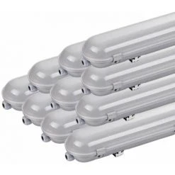 Réglette LED Étanche IP65 150CM 55W 120° Avec Détecteur (Pack De 10) - Détecteur De Mouvement - Blanc Froid 6000K - 8000K - SILUMEN