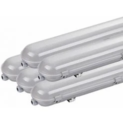 Réglette LED Étanche IP65 120CM 40W 120° Avec Détecteur (Pack De 5) - Blanc Froid 6000K - 8000K - SILUMEN