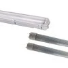 Kit De Réglette LED étanche Double Pour Tubes T8 120cm IP65 (2 Néons T8 20W Inclus) - Blanc Chaud 2300k - 3500k - SILUMEN