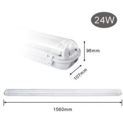 Randaco Luminaire LED Anti-humidité 24W 150cm Blanc Plafonnier De Bureau Pour Salle De Bain Cave Cuisin - Blanc Froid 7 Randaco Luminaire LED Anti-humidité 24W 150cm Blanc Plafonnier De Bureau Pour Salle De Bain Cave Cuisin - Blanc Froid -Promos Réglette & réglette LED Boutique 56395393 3
