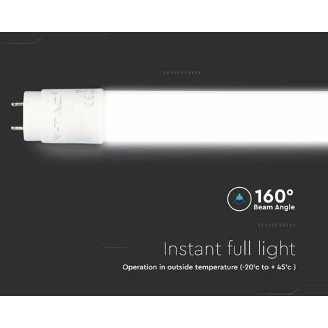 V-TAC Puce Tube LED Samsung T8 16,5W G13 120cm En Nanoplastique Rotatif 3000K 3 V-TAC Puce Tube LED Samsung T8 16,5W G13 120cm En Nanoplastique Rotatif 3000K – Image 3
