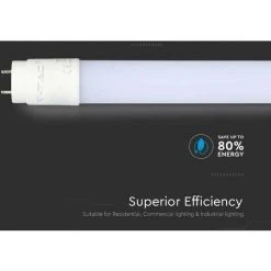 V-TAC Puce Tube LED Samsung T8 16,5W G13 120cm En Nanoplastique Rotatif 3000K 8 V-TAC Puce Tube LED Samsung T8 16,5W G13 120cm En Nanoplastique Rotatif 3000K -Promos Réglette & réglette LED Boutique 56839983 4