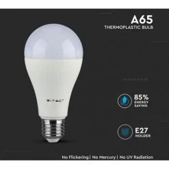 V-TAC Ampoule LED à Puce Samsung E27 15W A65 6400K -Promos Réglette & réglette LED Boutique 56929111 3