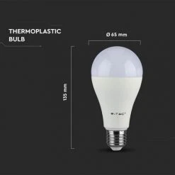 V-TAC Ampoule LED à Puce Samsung E27 15W A65 6400K -Promos Réglette & réglette LED Boutique 56929111 5