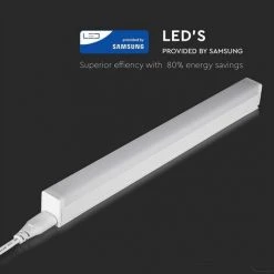 V-TAC Plafonnier LED Linéaire 16W 120cm Samsung Chip Connectable Avec Interrupteur 4000K -Promos Réglette & réglette LED Boutique 56929113 3