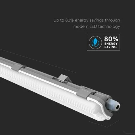 V-TAC Plafonnier LED Avec Tube 18W 120cm 4000K IP65 3 V-TAC Plafonnier LED Avec Tube 18W 120cm 4000K IP65 – Image 3