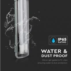 V-TAC Plafonnier LED Double étanche 10W 60cm 4000K IP65 -Promos Réglette & réglette LED Boutique 56993332 5