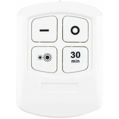Paris Prix - Lot De 2 Lampes Led "télécommande" 9cm Blanc 3 Paris Prix - Lot De 2 Lampes Led "télécommande" 9cm Blanc – Image 3