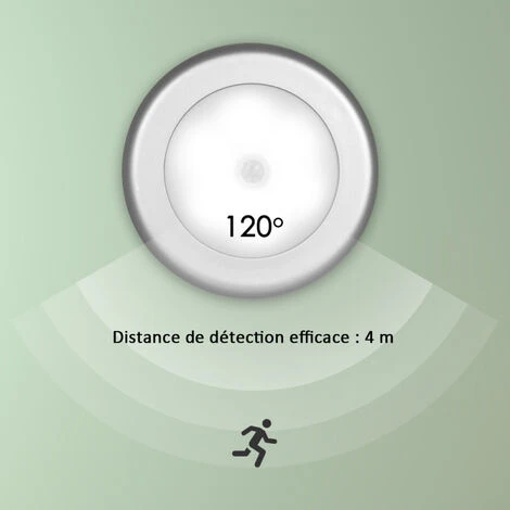 LRISHOM 3/6 Pcs Led Ultra-Lumineuses à Détecteur De Mouvement Magnétique Lampe De Nuit Murale Sans Fil à Piles Avec Tampon Adhésif Double Face, 6 Pcs - 6 Pcs 2 LRISHOM 3/6 Pcs Led Ultra-Lumineuses à Détecteur De Mouvement Magnétique Lampe De Nuit Murale Sans Fil à Piles Avec Tampon Adhésif Double Face, 6 Pcs - 6 Pcs – Image 2