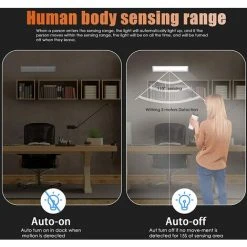 FLYME 2PCS LED Eclairage Placard Détecteur De Mouvement Avec Bande Magnétique, 10 LED Veilleuse Lumière De Placard à Piles, Éclairage D'Armoire, Éclairage Sans Fil Pour Cuisine, Escalier, Couloir 7 FLYME 2PCS LED Eclairage Placard Détecteur De Mouvement Avec Bande Magnétique, 10 LED Veilleuse Lumière De Placard à Piles, Éclairage D'Armoire, Éclairage Sans Fil Pour Cuisine, Escalier, Couloir -Promos Réglette & réglette LED Boutique 57482249 3