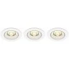 Philips Spots LED Encastrables IMPALA, 6W Blanc Chaud, Pack De 3, Blanc