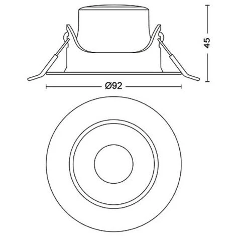 Philips Spots LED Encastrables IMPALA, 6W Blanc Chaud, Pack De 3, Blanc 2 Philips Spots LED Encastrables IMPALA, 6W Blanc Chaud, Pack De 3, Blanc – Image 2