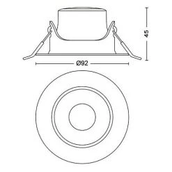 Philips Spots LED Encastrables IMPALA, 6W Blanc Chaud, Pack De 3, Blanc 7 Philips Spots LED Encastrables IMPALA, 6W Blanc Chaud, Pack De 3, Blanc -Promos Réglette & réglette LED Boutique 57488903 4