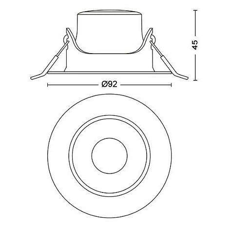 Philips Spots LED Encastrables IMPALA, 6W Blanc Chaud, Pack De 3, Blanc 4 Philips Spots LED Encastrables IMPALA, 6W Blanc Chaud, Pack De 3, Blanc – Image 4