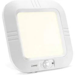 READCLY Plafonnier LED à Piles Avec Détecteur De Mouvement, Lampe Plafond à Pile Sans Fil, 180LM 4000K Plafonnier LED Eclairage Intérieur Pour Balcon Sous-sol Atelier Escalier Garde-Manger