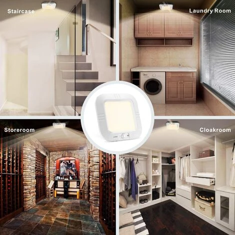 READCLY Plafonnier LED à Piles Avec Détecteur De Mouvement, Lampe Plafond à Pile Sans Fil, 180LM 4000K Plafonnier LED Eclairage Intérieur Pour Balcon Sous-sol Atelier Escalier Garde-Manger 2 READCLY Plafonnier LED à Piles Avec Détecteur De Mouvement, Lampe Plafond à Pile Sans Fil, 180LM 4000K Plafonnier LED Eclairage Intérieur Pour Balcon Sous-sol Atelier Escalier Garde-Manger – Image 2