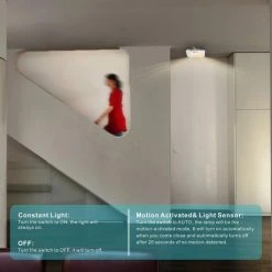 READCLY Plafonnier LED à Piles Avec Détecteur De Mouvement, Lampe Plafond à Pile Sans Fil, 180LM 4000K Plafonnier LED Eclairage Intérieur Pour Balcon Sous-sol Atelier Escalier Garde-Manger 7 READCLY Plafonnier LED à Piles Avec Détecteur De Mouvement, Lampe Plafond à Pile Sans Fil, 180LM 4000K Plafonnier LED Eclairage Intérieur Pour Balcon Sous-sol Atelier Escalier Garde-Manger -Promos Réglette & réglette LED Boutique 57554914 3