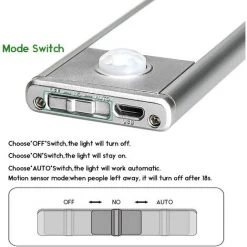 TANABATA Lampe De Placard LED, Portables Lampe Automatique D'Armoire, Lampe Détection De Mouvement, Magnétiques Réglette LED De Chargement USB Sans Fil, Adaptées Armoires, Cuisines, Escaliers, Couloirs 7 TANABATA Lampe De Placard LED, Portables Lampe Automatique D'Armoire, Lampe Détection De Mouvement, Magnétiques Réglette LED De Chargement USB Sans Fil, Adaptées Armoires, Cuisines, Escaliers, Couloirs -Promos Réglette & réglette LED Boutique 58221185 3