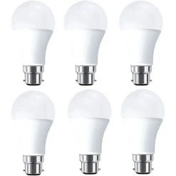 HKLFFJA Ampoule LED B22 10W Equivalentce 80W 1000lm, Blanc Chaud 3000K ,Lot De 6 [Classe énergétique A+]