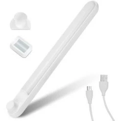 Randaco Sous La Lumière De L'armoire Bande Lumineuse LED 1800mAh Lumière De Meubles 17 LED Lampe De Cuisine - Blanc