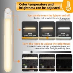 Randaco Sous La Lumière De L'armoire Bande Lumineuse LED 1800mAh Lumière De Meubles 17 LED Lampe De Cuisine - Blanc 8 Randaco Sous La Lumière De L'armoire Bande Lumineuse LED 1800mAh Lumière De Meubles 17 LED Lampe De Cuisine - Blanc -Promos Réglette & réglette LED Boutique 58741839 4