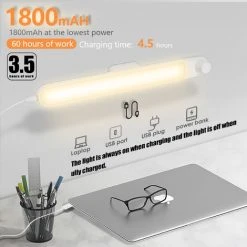 Randaco Sous La Lumière De L'armoire Bande Lumineuse LED 1800mAh Lumière De Meubles 17 LED Lampe De Cuisine - Blanc 9 Randaco Sous La Lumière De L'armoire Bande Lumineuse LED 1800mAh Lumière De Meubles 17 LED Lampe De Cuisine - Blanc -Promos Réglette & réglette LED Boutique 58741839 5