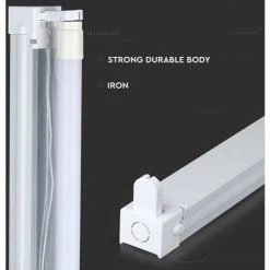 V-TAC Plafonnier LED Simple Pour T8 60cm IP20 -Promos Réglette & réglette LED Boutique 58758697 5