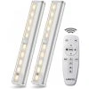 FVBJD Lampe Cuisine Led Cuisine Sous Meuble Lampe Sans Fil Télécommandées Spot Led Lumières LED Adhésives Pour Toute La Maison Avec Bandeau Magnétique/Timer Automatique On/Off, Argenté 2 Pièces