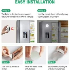 EINEMGELD Lampe Placard Veilleuse LED, USB Rechargeable Lot De 3 Lampes De Nuit Sans Fil Avec Contrôle Tactile Et Télécommande Luminosité Réglable Lampe De Armoire Alimenté -Promos Réglette & réglette LED Boutique 59659493 5