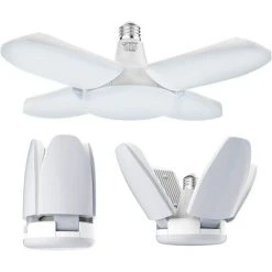 DECKON Éclairage De Garage à LED,60W E27 6500K 6000Lm Lampe D'atelier,Plafonnier LED Pour Garage, Entrepôt, Atelier, Sous-sol, Gym, Cuisine (Pack De 1)