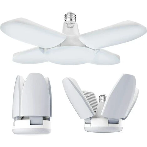 DECKON Éclairage De Garage à LED,60W E27 6500K 6000Lm Lampe D'atelier,Plafonnier LED Pour Garage, Entrepôt, Atelier, Sous-sol, Gym, Cuisine (Pack De 1) 1 DECKON Éclairage De Garage à LED,60W E27 6500K 6000Lm Lampe D'atelier,Plafonnier LED Pour Garage, Entrepôt, Atelier, Sous-sol, Gym, Cuisine (Pack De 1)