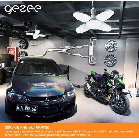 DECKON Éclairage De Garage à LED,60W E27 6500K 6000Lm Lampe D'atelier,Plafonnier LED Pour Garage, Entrepôt, Atelier, Sous-sol, Gym, Cuisine (Pack De 1) 4 DECKON Éclairage De Garage à LED,60W E27 6500K 6000Lm Lampe D'atelier,Plafonnier LED Pour Garage, Entrepôt, Atelier, Sous-sol, Gym, Cuisine (Pack De 1) – Image 4