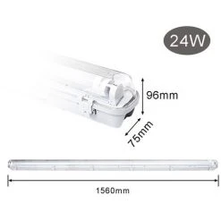 EINFEBEN EINFEBEN Luminaire LED Anti-humidité 24W 150cm Blanc Plafonnier De Bureau Pour Salle De Bain IP65 Cave Cuisin -Promos Réglette & réglette LED Boutique 60067244 3