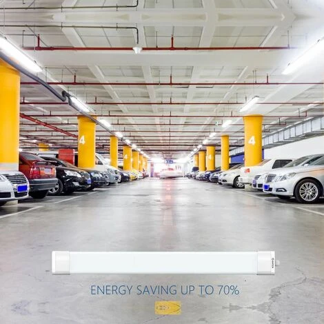 Anten 60CM Néon Tube 18W Plafonnier Tube Neon LED Étanche IP65 Regelette LED Anti-Poussière Anti-Corrosion Et Anti-Choc Neon LED Lampe Néon Garage Blanc Froid 6000K 2 Anten 60CM Néon Tube 18W Plafonnier Tube Neon LED Étanche IP65 Regelette LED Anti-Poussière Anti-Corrosion Et Anti-Choc Neon LED Lampe Néon Garage Blanc Froid 6000K – Image 2