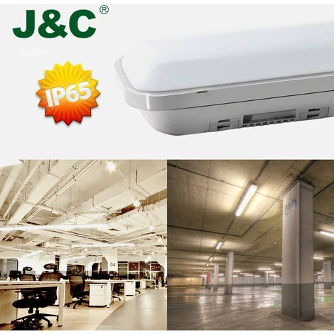 JNC 2×J&C® 60CM Tube LED 12W Néon Tube LED IP65 Lumière LED Anti-Poussière Anti-Choc Anti-Corrosion Blanc Neutre 4000K 3 JNC 2×J&C® 60CM Tube LED 12W Néon Tube LED IP65 Lumière LED Anti-Poussière Anti-Choc Anti-Corrosion Blanc Neutre 4000K – Image 3