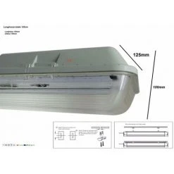 Réglette LED étanche Double Pour Tubes Lumineuse T8 120cm IP65 (boitier Vide) - SILAMP 7 Réglette LED étanche Double Pour Tubes Lumineuse T8 120cm IP65 (boitier Vide) - SILAMP -Promos Réglette & réglette LED Boutique 6014433 3