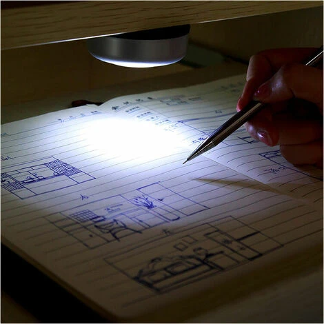 Luminaire Lot De 4 Lampe Spot LED Autocollant Éclairage Supplémentaire Alimenté Par 3 Piles/Batteries Pour Penderie/Placard/Étagère/Entrée/Cuisine/Passage - Blanc LangRay 3 Luminaire Lot De 4 Lampe Spot LED Autocollant Éclairage Supplémentaire Alimenté Par 3 Piles/Batteries Pour Penderie/Placard/Étagère/Entrée/Cuisine/Passage - Blanc LangRay – Image 3