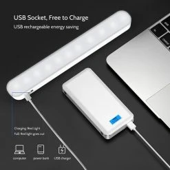 PESCE Lampe De Placard à LED, Lampes De Dessous D'armoire à Gradation, Lampes à Coller Sans Fil, Barre D'éclairage De Nuit Magnétique Avec Batterie Rechargeable 8 PESCE Lampe De Placard à LED, Lampes De Dessous D'armoire à Gradation, Lampes à Coller Sans Fil, Barre D'éclairage De Nuit Magnétique Avec Batterie Rechargeable -Promos Réglette & réglette LED Boutique 60492679 4