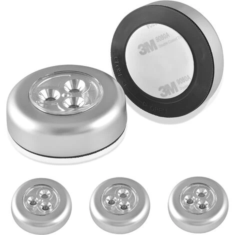 PESCE 5 Pcs Spots Lampe LED Sans Fil, Lampe Autocollante à Piles, Éclairage Sous Meuble à Lumière Froid, Lampe De Placard/Dressing/Armoire/Cave/Cuisine/Entrée/Penderie/Vitrine D’exposition/Bar/Évier 1 PESCE 5 Pcs Spots Lampe LED Sans Fil, Lampe Autocollante à Piles, Éclairage Sous Meuble à Lumière Froid, Lampe De Placard/Dressing/Armoire/Cave/Cuisine/Entrée/Penderie/Vitrine D’exposition/Bar/Évier