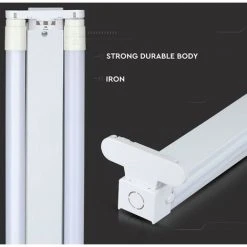 V-TAC Plafonnier LED Double Pour T8 150cm IP20 -Promos Réglette & réglette LED Boutique 60690932 3