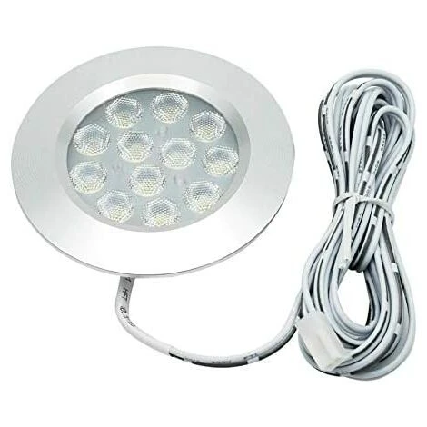 TOPHOMER 8pcs 12V3W Spot LED Lampe Ultra Fin Pour Camping-car Camion Caravane Bus, Convient ¨¤ La Garde-robe, Aux Armoires De Cuisine, Au Placard, ¨¤ La Biblioth¨¨que Couleur Blanch Nature 6000K 5 TOPHOMER 8pcs 12V3W Spot LED Lampe Ultra Fin Pour Camping-car Camion Caravane Bus, Convient ¨¤ La Garde-robe, Aux Armoires De Cuisine, Au Placard, ¨¤ La Biblioth¨¨que Couleur Blanch Nature 6000K – Image 5