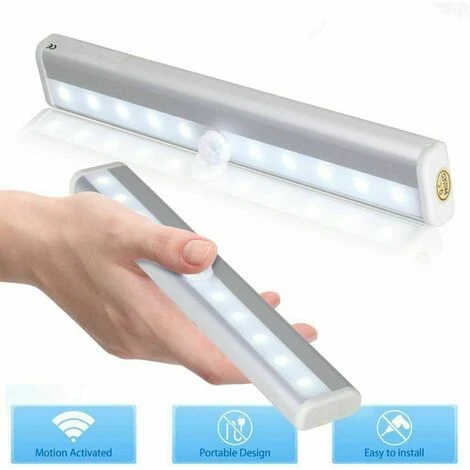 TOPHOMER 1PC 6 LED Capteur De Mouvement ¨¦clairage Sans Fil Lumi¨¨re Armoire Cabinet Veilleuse Blanc Chaud 3 TOPHOMER 1PC 6 LED Capteur De Mouvement ¨¦clairage Sans Fil Lumi¨¨re Armoire Cabinet Veilleuse Blanc Chaud – Image 3