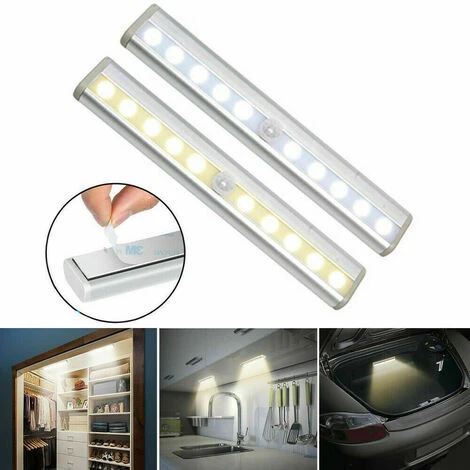 TOPHOMER 1PC 6 LED Capteur De Mouvement ¨¦clairage Sans Fil Lumi¨¨re Armoire Cabinet Veilleuse Blanc Chaud 5 TOPHOMER 1PC 6 LED Capteur De Mouvement ¨¦clairage Sans Fil Lumi¨¨re Armoire Cabinet Veilleuse Blanc Chaud – Image 5