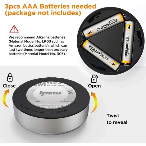 FUHUIDATRADING 5 Pcs Spots Lampe LED Sans Fil, Lampe Autocollante à Piles, Éclairage Sous Meuble à Lumière Froid, Lampe De Placard/Dressing/Armoire/Cave/Cuisine/Entrée/Penderie/Vitrine D‘exposition/Bar/Évier 3 FUHUIDATRADING 5 Pcs Spots Lampe LED Sans Fil, Lampe Autocollante à Piles, Éclairage Sous Meuble à Lumière Froid, Lampe De Placard/Dressing/Armoire/Cave/Cuisine/Entrée/Penderie/Vitrine D‘exposition/Bar/Évier – Image 3