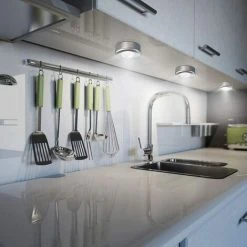 FUHUIDATRADING 5 Pcs Spots Lampe LED Sans Fil, Lampe Autocollante à Piles, Éclairage Sous Meuble à Lumière Froid, Lampe De Placard/Dressing/Armoire/Cave/Cuisine/Entrée/Penderie/Vitrine D‘exposition/Bar/Évier 9 FUHUIDATRADING 5 Pcs Spots Lampe LED Sans Fil, Lampe Autocollante à Piles, Éclairage Sous Meuble à Lumière Froid, Lampe De Placard/Dressing/Armoire/Cave/Cuisine/Entrée/Penderie/Vitrine D‘exposition/Bar/Évier -Promos Réglette & réglette LED Boutique 61114203 5