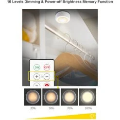 TANCYCO 16 Couleurs Changeantes LED RVB Sous Armoire Lampe Puck Light 3 Pièces Avec Contrôleur 10 Niveaux De Luminosité Réglable Intensité Variable 120 Minutes Prise En Charge 16 Couleurs Changeantes/flash/fondu 2 Modes D'éclairage 3* 9 TANCYCO 16 Couleurs Changeantes LED RVB Sous Armoire Lampe Puck Light 3 Pièces Avec Contrôleur 10 Niveaux De Luminosité Réglable Intensité Variable 120 Minutes Prise En Charge 16 Couleurs Changeantes/flash/fondu 2 Modes D'éclairage 3* -Promos Réglette & réglette LED Boutique 61126261 5