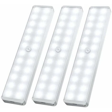 REGALI Lampe De Placard LED, Plus Récent 24 LED Gradateur USB Rechargeable Capteur De Mouvement Lumière Sous L'éclairage De L'armoire Avec Télécommande, Barre Lumineuse Sans Fil Stick-Anywhere Night Safe Pour Armoire, Cuisine-5 Pièces 1 REGALI Lampe De Placard LED, Plus Récent 24 LED Gradateur USB Rechargeable Capteur De Mouvement Lumière Sous L'éclairage De L'armoire Avec Télécommande, Barre Lumineuse Sans Fil Stick-Anywhere Night Safe Pour Armoire, Cuisine-5 Pièces