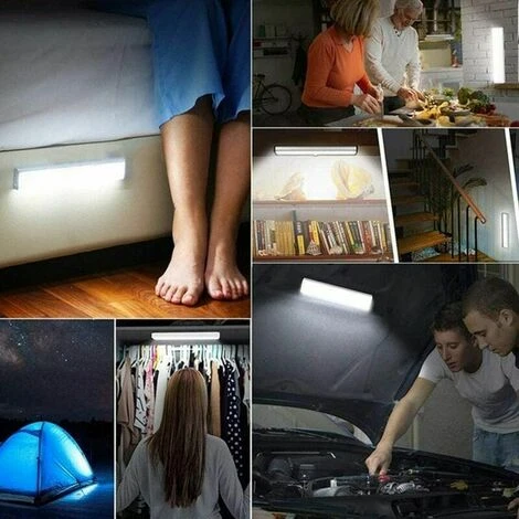 SINCèREETALI Lumière LED 3PCS Capteur Veilleuse Armoire Capteur Lumière LED Lumière (batterie De Lumière Blanche) 5 SINCèREETALI Lumière LED 3PCS Capteur Veilleuse Armoire Capteur Lumière LED Lumière (batterie De Lumière Blanche) – Image 5